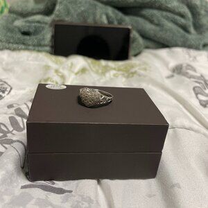 Sterling silver vintage heart ring.